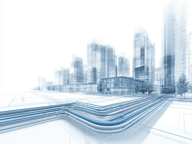 Infrastructure coordination design showing integrated site engineering