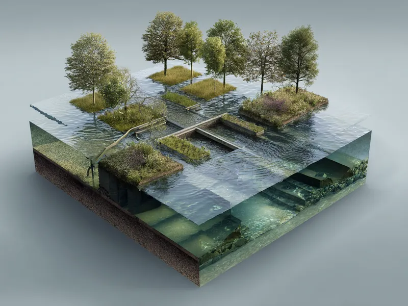Sustainable drainage design that satisfies authorities